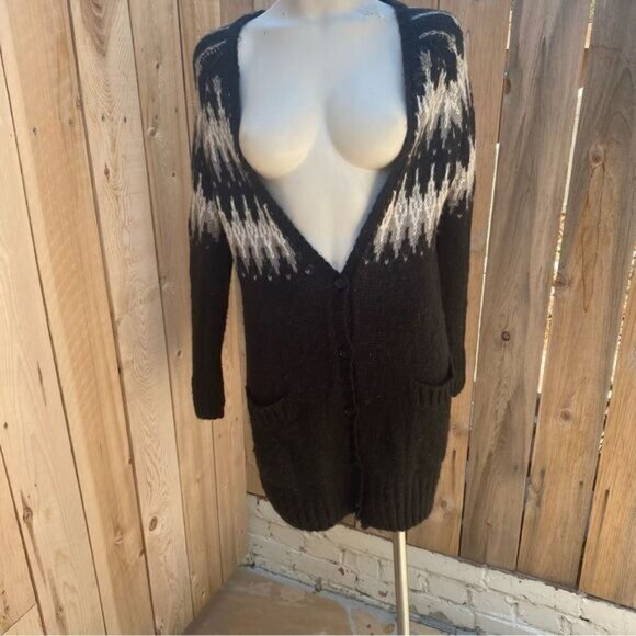 Mango long oversized cardigan knit sweater size XS - Picture 4 of 7